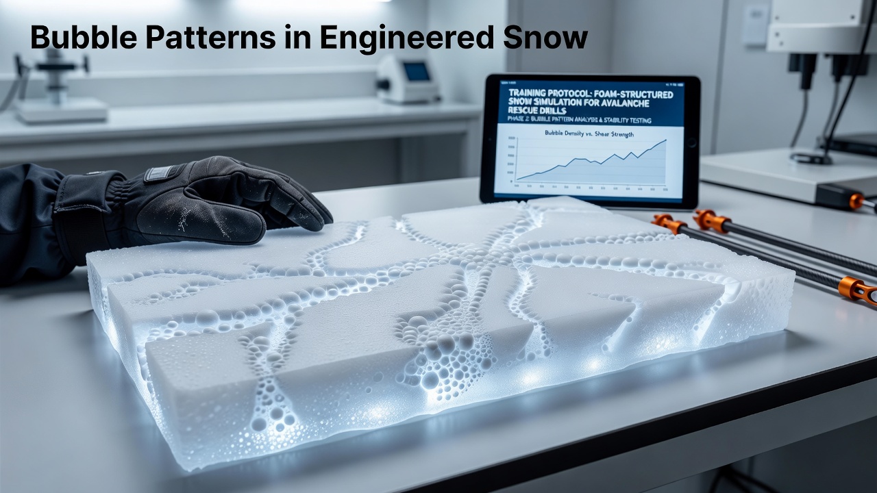 Bubble Patterns in Engineered Snow: How Foam Structures Shape Training Protocols for Mountain Rescue Teams